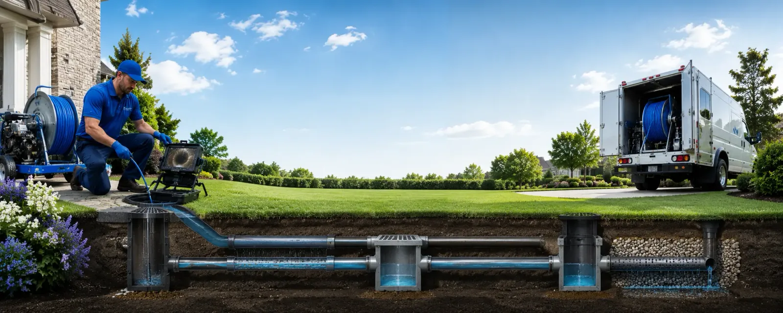 Outdoor drain cleaning information for Rothschild, WI
